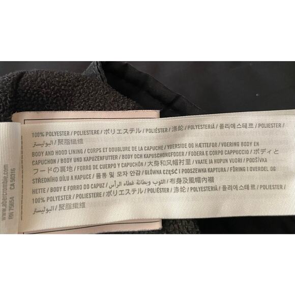 Hollister California Mens Size M All Weather Camo Black Jacket - Picture 7 of 16